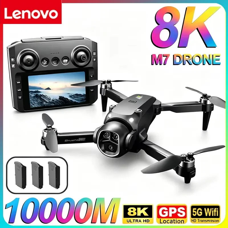 Lenovo M7 RC Drone 8K HD Dual Camera Portable Foldable Quadcopter WiFi Remote Control Aircraft Professional Aerial Photography
Lenovo M7 RC Drone 8K HD Dual Camera Portable Foldable Quadcopter WiFi Remote Control Aircraft Professional Aerial Photography