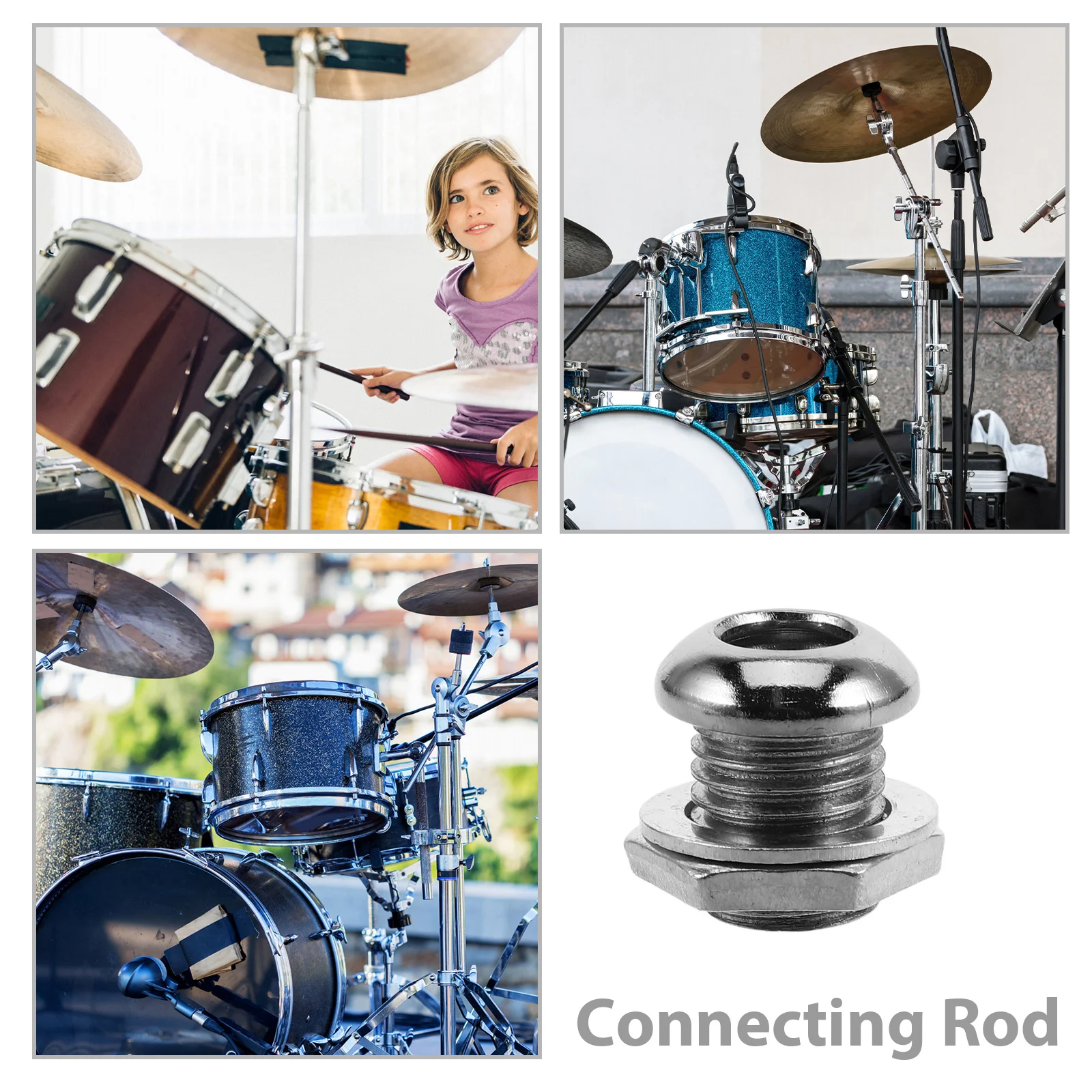 4Pcs Snare Drum Vent Hole Screws Percussion Instrument Parts Secure Fit Easy to Install Ideal for Various Drums and Kits
4Pcs Snare Drum Vent Hole Screws Percussion Instrument Parts Secure Fit Easy to Install Ideal for Various Drums and Kits