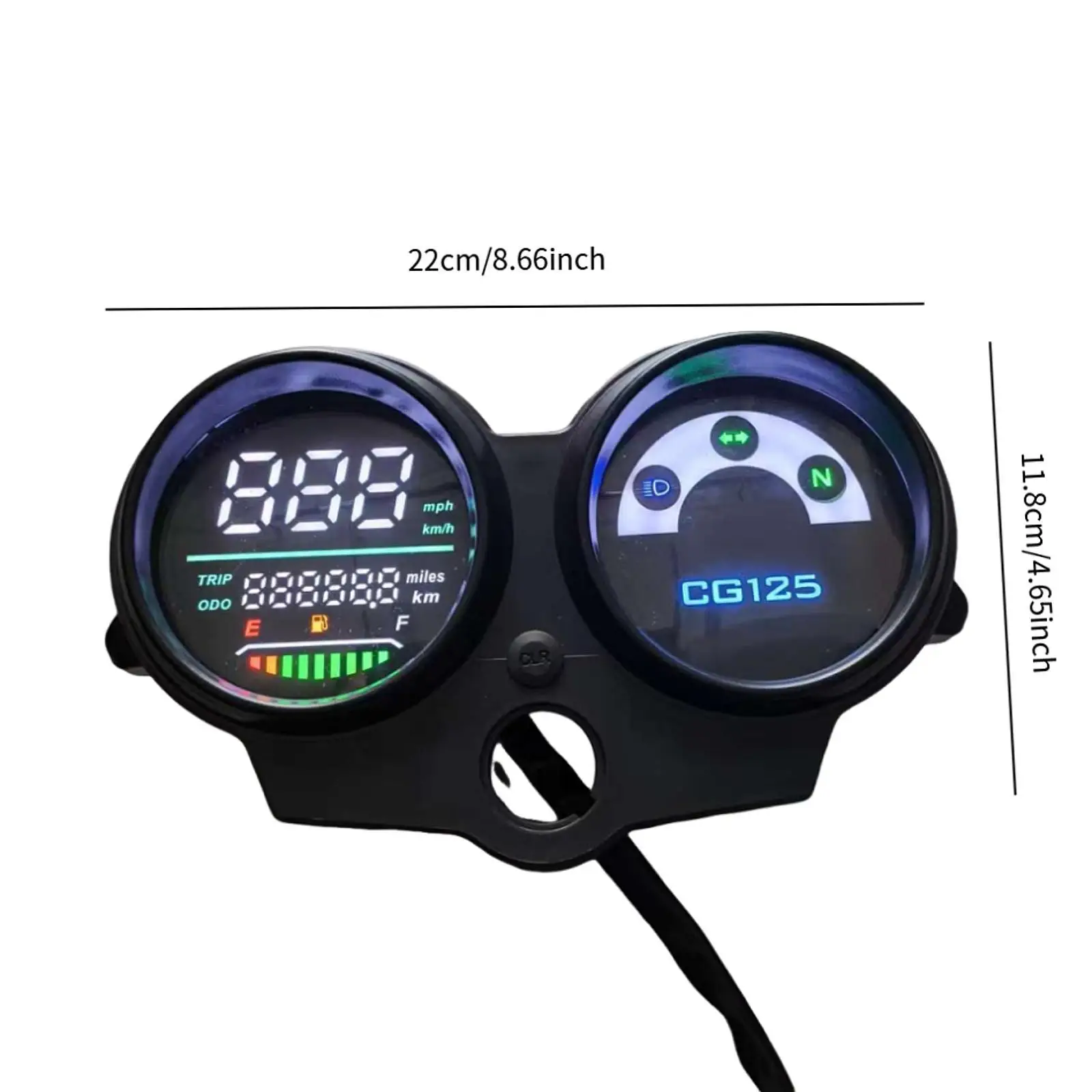 Digital Motorcycle Dashboard Speedometer Instrument Black PP Material Meter for CG125 Fan125 Titan 125 Motorbike Accessories
Digital Motorcycle Dashboard Speedometer Instrument Black PP Material Meter for CG125 Fan125 Titan 125 Motorbike Accessories