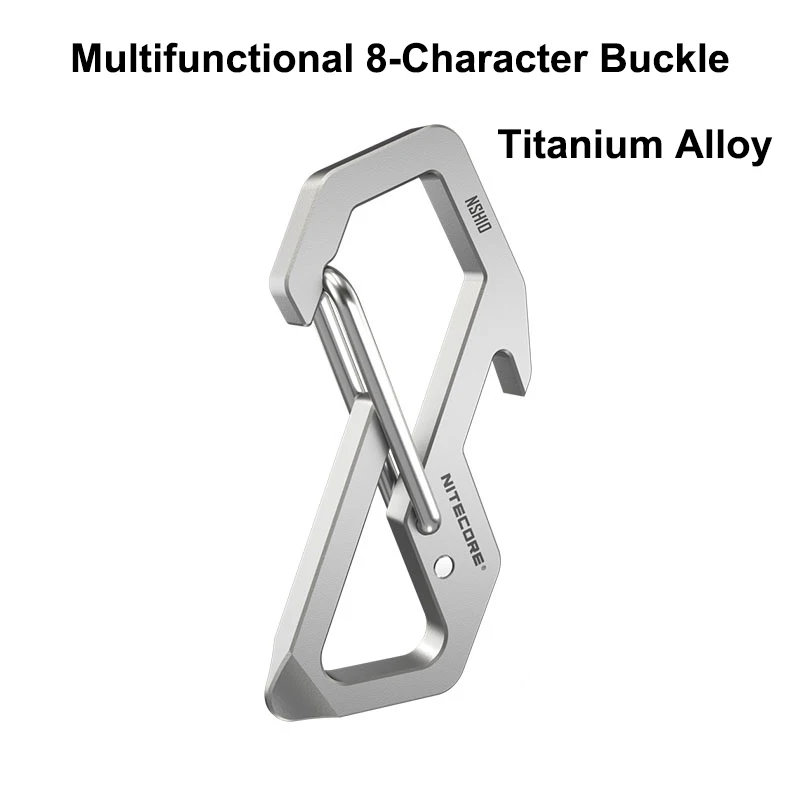 NITECORE Titanium Alloy Personalized Keychain Multifunctional 8-word Buckle Backpack Quick Hanging Buckle
NITECORE Titanium Alloy Personalized Keychain Multifunctional 8-word Buckle Backpack Quick Hanging Buckle
