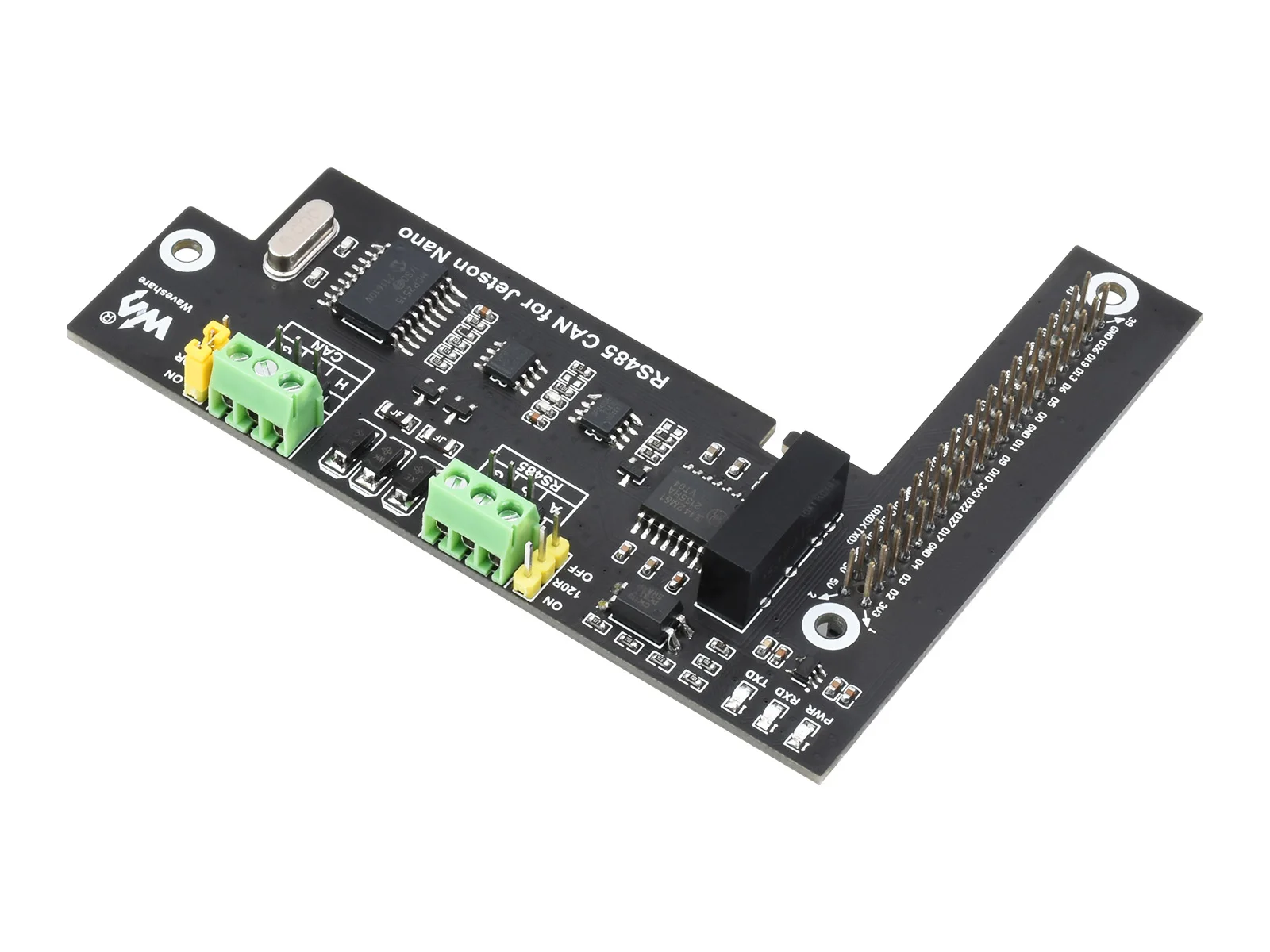 RS485 CAN Expansion Board for Jetson Nano, Digital Isolation, Built-In Protection Circuit,Features RS485 Function
RS485 CAN Expansion Board for Jetson Nano, Digital Isolation, Built-In Protection Circuit,Features RS485 Function
