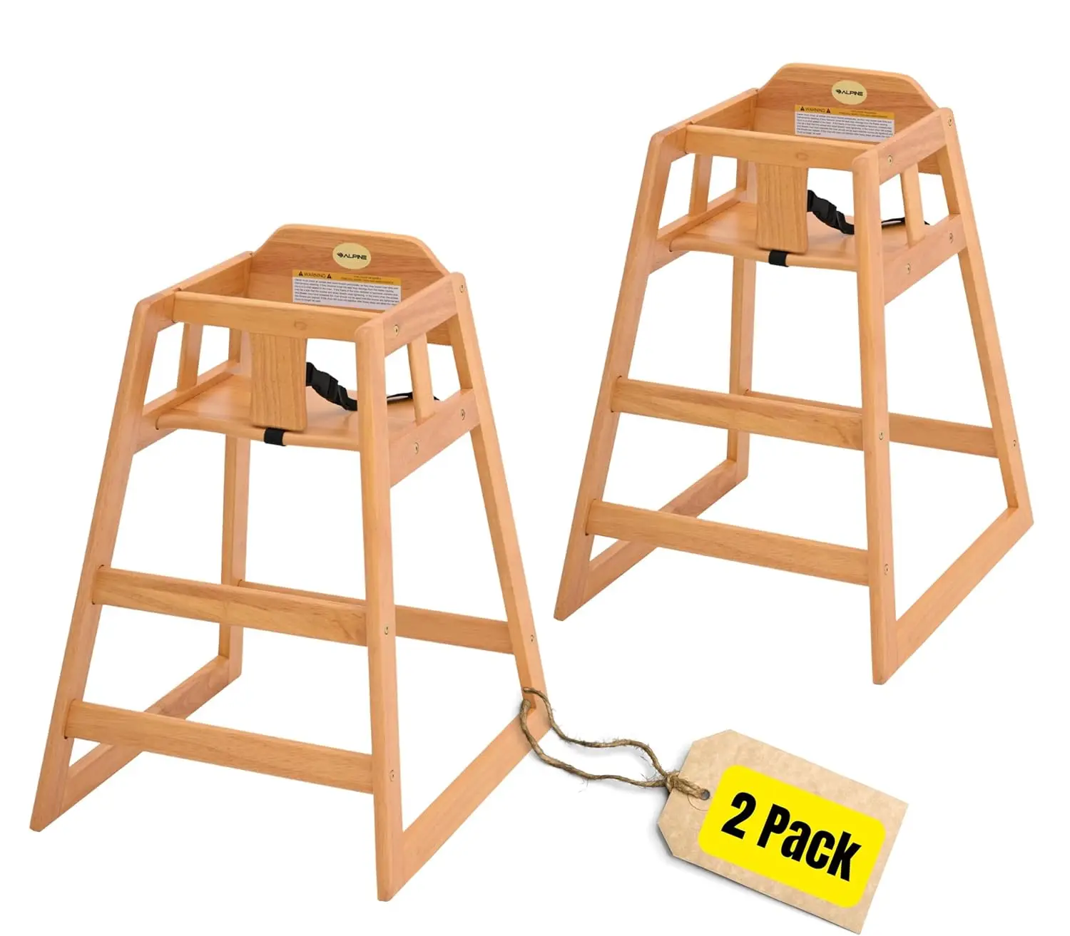 Oak Wooden High Chairs Pack Of Two For Babies Toddlers Restaurants With Safety Strap
Oak Wooden High Chairs Pack Of Two For Babies Toddlers Restaurants With Safety Strap