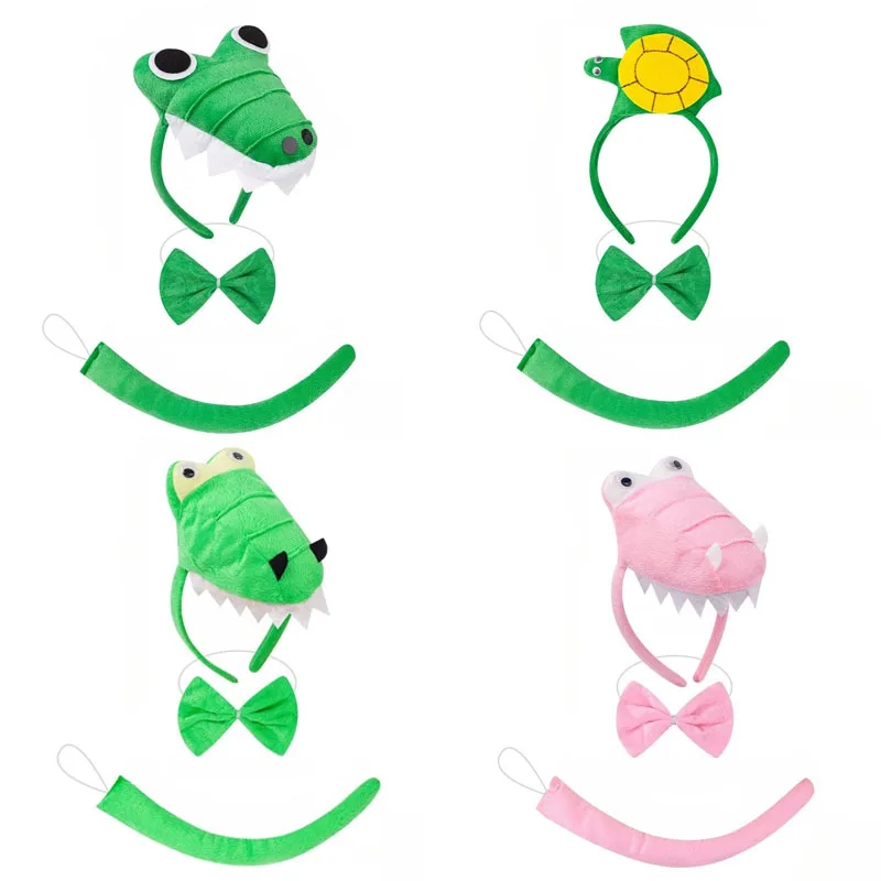 Adult Children Animal Dinosaur Turtle Crocodile Headband Tail Bow Plush Party Headpiece Party Cosplay Costume Props
Adult Children Animal Dinosaur Turtle Crocodile Headband Tail Bow Plush Party Headpiece Party Cosplay Costume Props