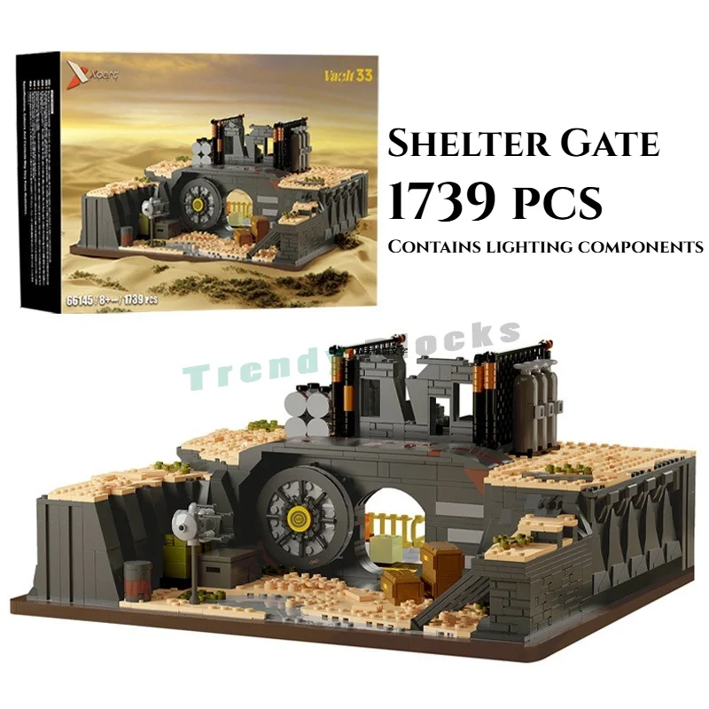1739PCS Wasteland Underground Fortress Shelter Gate Building Blocks,Creative Street View Architecture Bricks Toy Christmas Gift
1739PCS Wasteland Underground Fortress Shelter Gate Building Blocks,Creative Street View Architecture Bricks Toy Christmas Gift