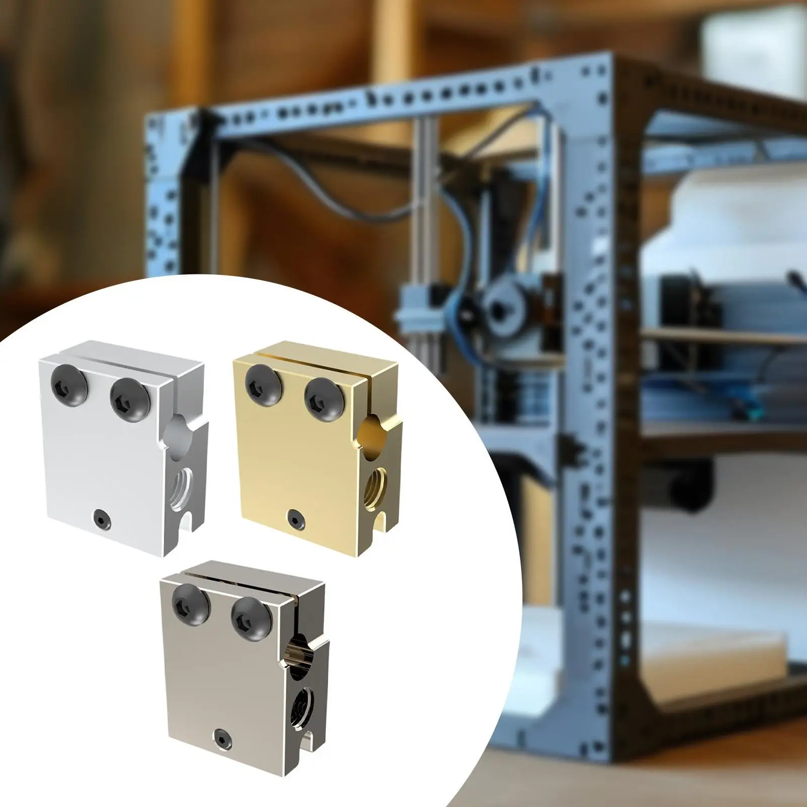 Качественная запасная часть блока нагревателя. Прочная, простая установка. Деталь для 3D-печати.