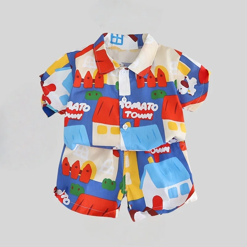 Kids Toddler Summer Set Cotton Short Sleeve Shirt Shorts Outfit Baby Boy Casual Cartoon House Construction PrintClothes
Kids Toddler Summer Set Cotton Short Sleeve Shirt Shorts Outfit Baby Boy Casual Cartoon House Construction PrintClothes