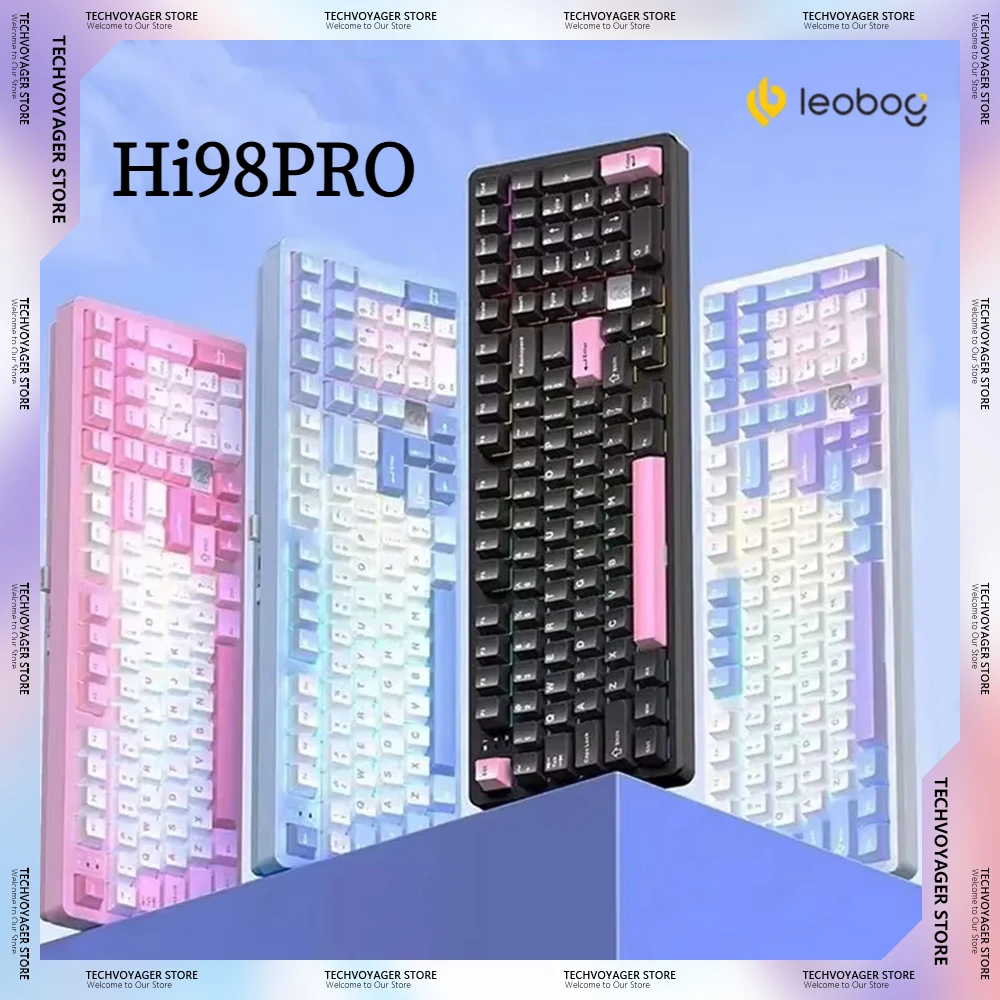 Leobog Hi98Pro Mechanical Keyboards Hot Swap Aluminium Wireless Bluetooth 3Mode Customized Gaming Keyboard PC Office Accessories
Leobog Hi98Pro Mechanical Keyboards Hot Swap Aluminium Wireless Bluetooth 3Mode Customized Gaming Keyboard PC Office Accessories