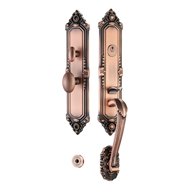 Zinc alloy classical mechanical door lock European double tongue luxury villa lock universal door real and fake door lock
Zinc alloy classical mechanical door lock European double tongue luxury villa lock universal door real and fake door lock
