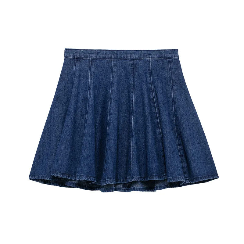 Mid-waist skirt women's spring sexy denim pleated women's short skirt Y2K skirt women's A-line skirt
Mid-waist skirt women's spring sexy denim pleated women's short skirt Y2K skirt women's A-line skirt
