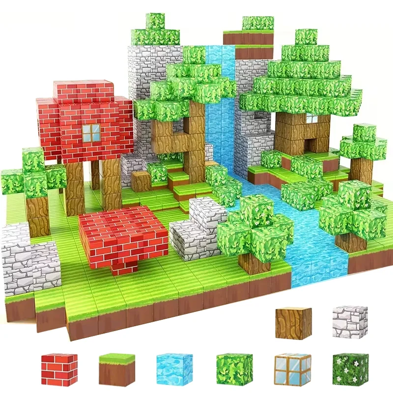 Magnetic Building Block Bricks Toy Mine World Stacking DIY Architectural Model Set STEM Educational Kids for Boy Girls Gift Toys
Magnetic Building Block Bricks Toy Mine World Stacking DIY Architectural Model Set STEM Educational Kids for Boy Girls Gift Toys