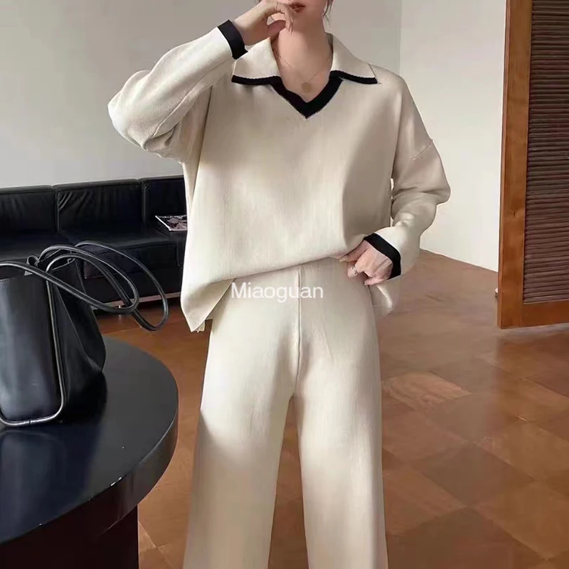 Elegant 2-Piece Sets for Women‘s Matching Sets Winter Sweaters Casual Long Sleeve Top Pant Knitwear Office Lady's Outfit Spring
Elegant 2-Piece Sets for Women‘s Matching Sets Winter Sweaters Casual Long Sleeve Top Pant Knitwear Office Lady's Outfit Spring