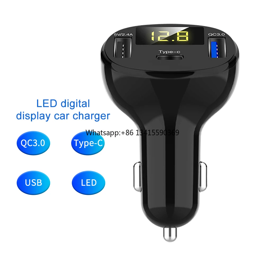 Smart Car Charger Support Dual USB Port QC 3.0 Type C Car Charger Mobile Phone Quick Car Charger
Smart Car Charger Support Dual USB Port QC 3.0 Type C Car Charger Mobile Phone Quick Car Charger