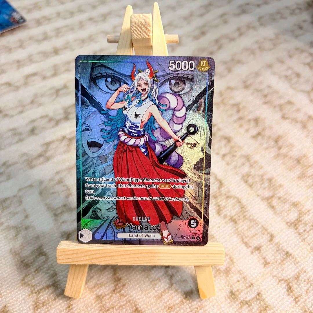 One Piece Yamato English Leaflet DIY Folding Shiny Leader Card OP16-079 Land of Wano Anime Opcg Game Collection Card Toy Gift
One Piece Yamato English Leaflet DIY Folding Shiny Leader Card OP16-079 Land of Wano Anime Opcg Game Collection Card Toy Gift