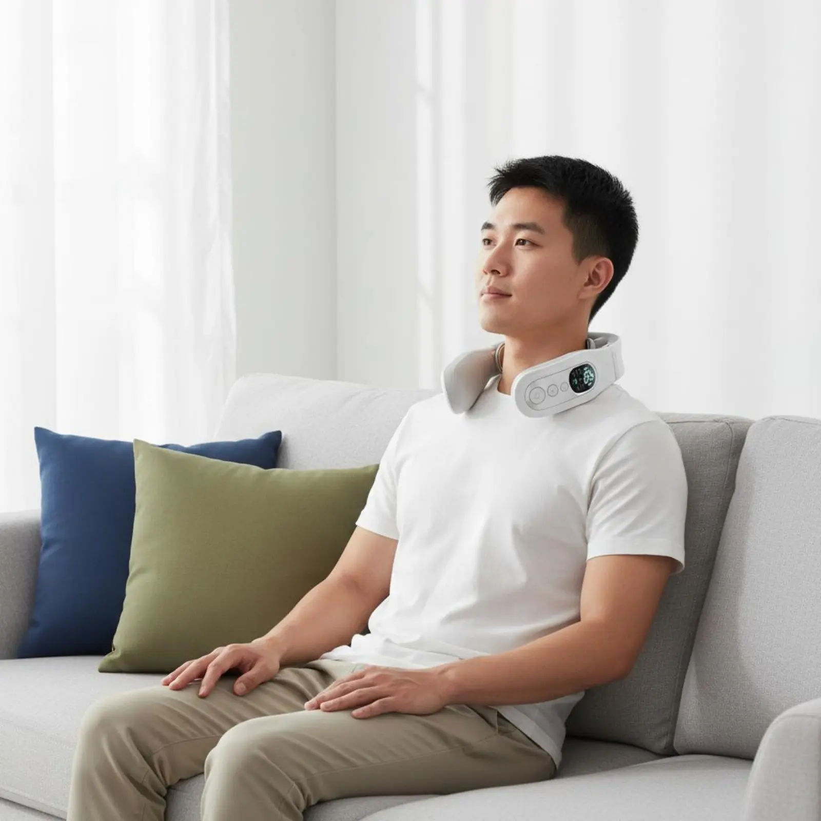 Warm Compress Heated Neck Massager Individual Wellness Appliance 16 Strength Levels Portable for Office
Warm Compress Heated Neck Massager Individual Wellness Appliance 16 Strength Levels Portable for Office
