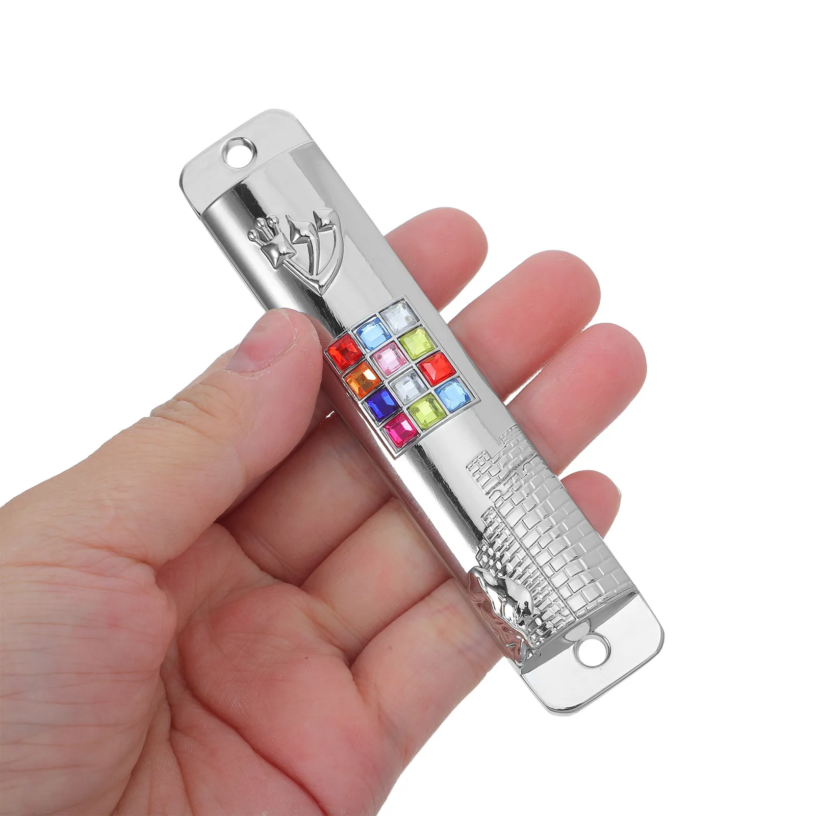 1 Set Mezuzah with Scroll for Door Zinc Alloy Blessing Case Colored Painted Mezuzha Scroll Kosher for Jewish Gifts Jewish Decor
1 Set Mezuzah with Scroll for Door Zinc Alloy Blessing Case Colored Painted Mezuzha Scroll Kosher for Jewish Gifts Jewish Decor