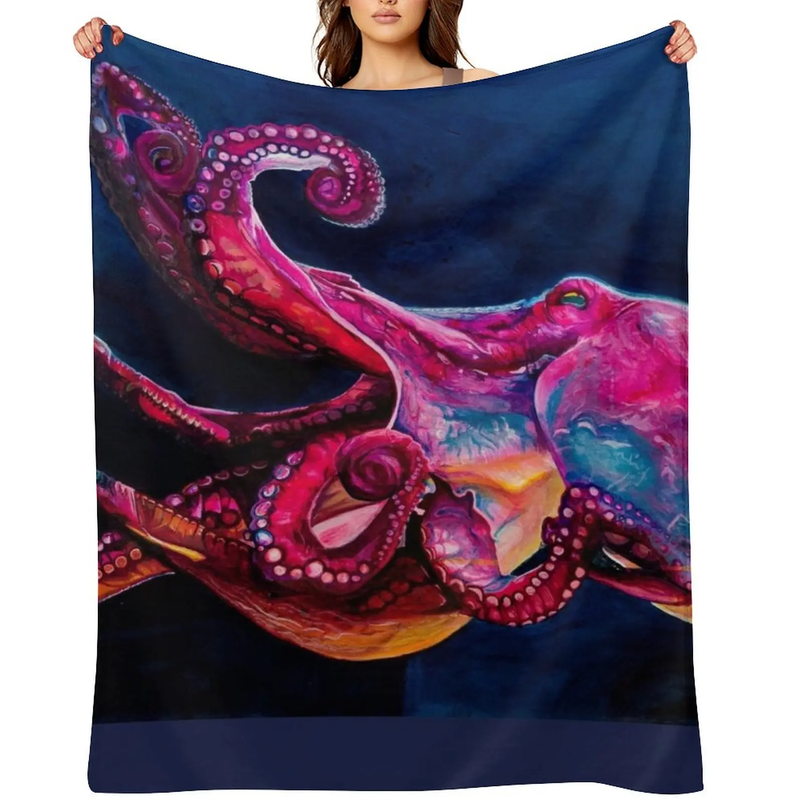 Deep colourful pink and blue octopus ink painting from the depths Throw Blanket Luxury Thicken blankets ands Blankets
Deep colourful pink and blue octopus ink painting from the depths Throw Blanket Luxury Thicken blankets ands Blankets