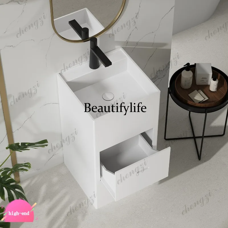 R134 Drawer storage with faucet hole Square artificial stone hand washing column basin Home stay B & B Hotel Source factory
R134 Drawer storage with faucet hole Square artificial stone hand washing column basin Home stay B & B Hotel Source factory