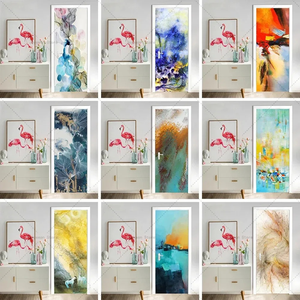 Abstract Oil Painting Door Sticker Refrigerator Wardrobe Door Stickers PVC Waterproof Self-adhesive Mural Closet Decor
Abstract Oil Painting Door Sticker Refrigerator Wardrobe Door Stickers PVC Waterproof Self-adhesive Mural Closet Decor