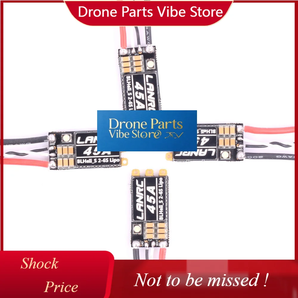 DParts1LANRC 35A/45A BLHeli_S ESC Brushless Electronic Governor 2-6S Lipo LED Light Supported DSHOT125/300/600 Drones Drone Acce
DParts1LANRC 35A/45A BLHeli_S ESC Brushless Electronic Governor 2-6S Lipo LED Light Supported DSHOT125/300/600 Drones Drone Acce
