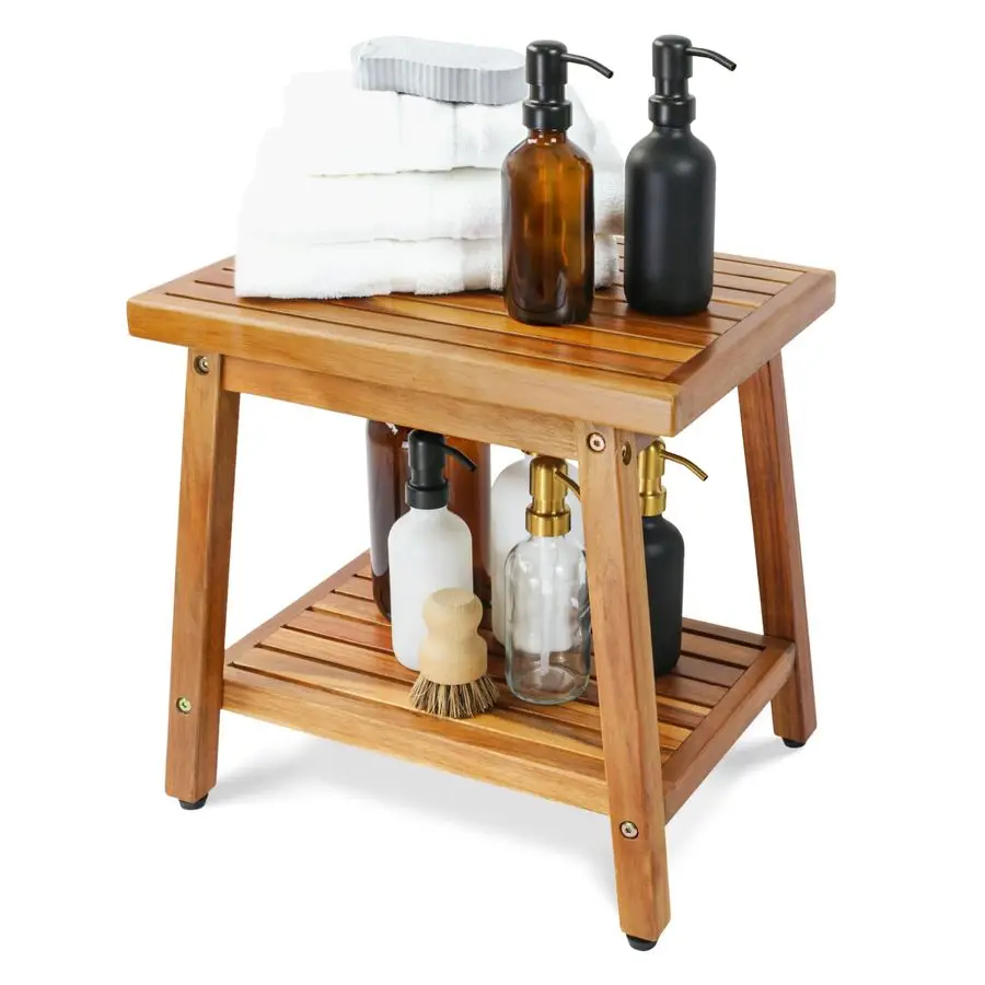Shower Stool Bench Chair Waterproof with Storage Shelf for Shaving Legs, Spa, Bath Seat, Inside Shower Bench for Adults Seniors
Shower Stool Bench Chair Waterproof with Storage Shelf for Shaving Legs, Spa, Bath Seat, Inside Shower Bench for Adults Seniors