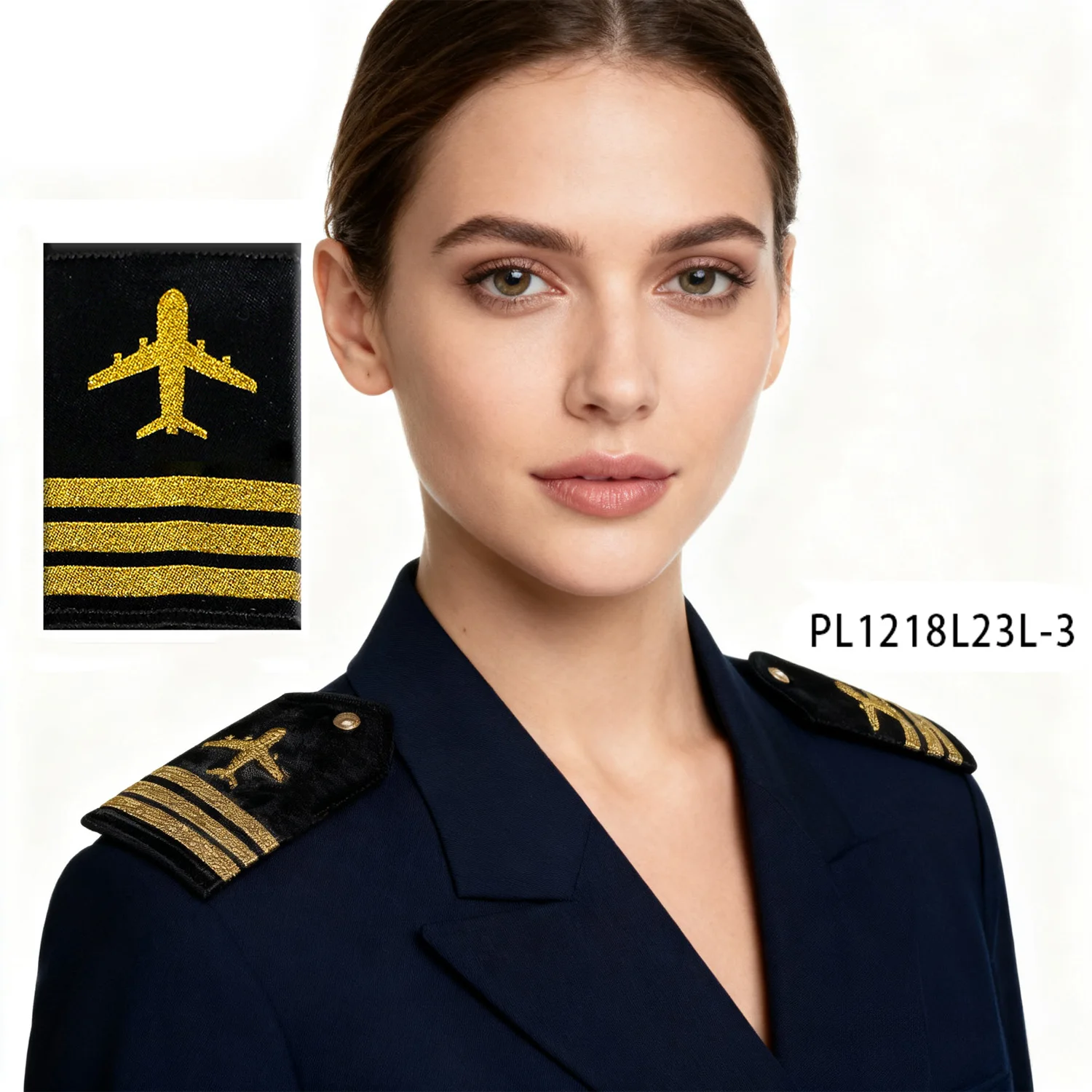 Пилотные погоны ПЕСЕНАР, костюм персонажа капитана, представляет собой эмблему самолета с тремя золотыми полосками.
Пилотные погоны ПЕСЕНАР, костюм персонажа капитана, представляет собой эмблему самолета с тремя золотыми полосками.