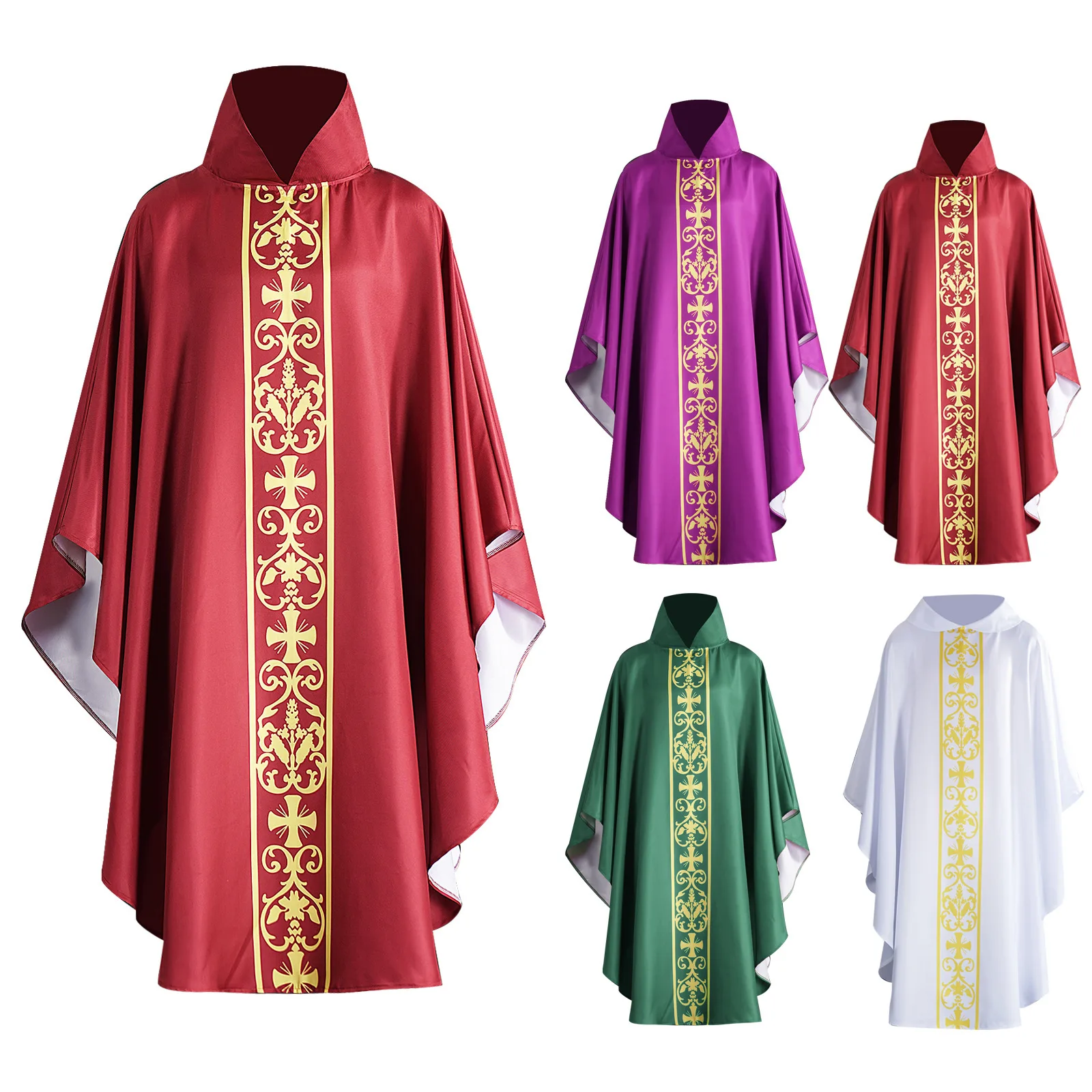 Medieval Priest Costume Gothic Priest Robe Halloween Performance Women's Traditional Stage Clothing Polyester Material
Medieval Priest Costume Gothic Priest Robe Halloween Performance Women's Traditional Stage Clothing Polyester Material