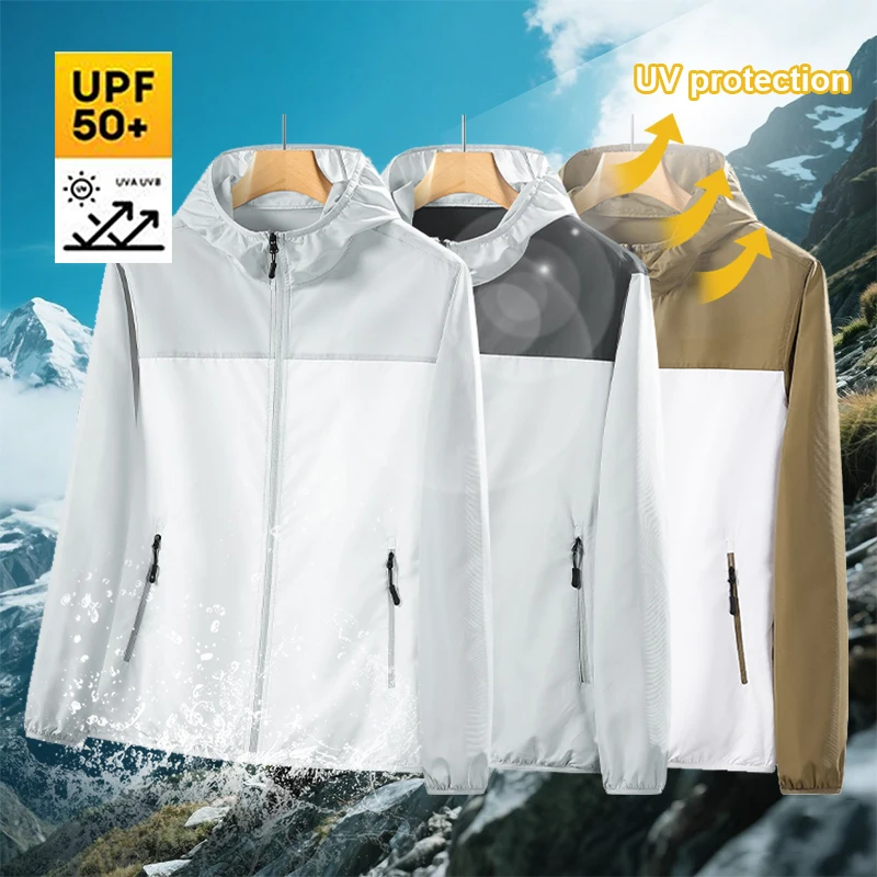 UPF50+ Summer Sun Protective Clothing Men Women Lightweight Breathable Quick-drying Jacket Colorblocking Outdoor Fishing Top
UPF50+ Summer Sun Protective Clothing Men Women Lightweight Breathable Quick-drying Jacket Colorblocking Outdoor Fishing Top