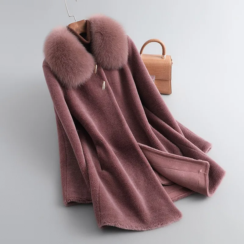 100% Wool Coat Women Winter 2022 Trend Real Wool Fur Jackets Ladies Midi Long Coat Women Fox Fur Collar Overcoat Femal Coats 6XL
100% Wool Coat Women Winter 2022 Trend Real Wool Fur Jackets Ladies Midi Long Coat Women Fox Fur Collar Overcoat Femal Coats 6XL