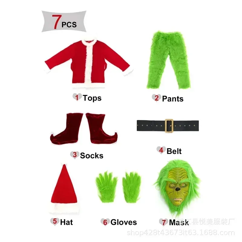 Anime Cosplay Adult Santa Claus Costume Set, Christmas Party Prom Costume, Role-playing Game, Halloween Costume 72th
Anime Cosplay Adult Santa Claus Costume Set, Christmas Party Prom Costume, Role-playing Game, Halloween Costume 72th