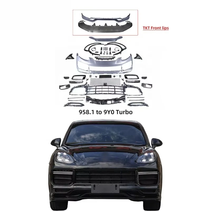 Car Front Bumper 2011 2012 2013 2014 958 958.1 Bodykit Upgrade to 9Y0 Turbo Body Kits for Cayenne
Car Front Bumper 2011 2012 2013 2014 958 958.1 Bodykit Upgrade to 9Y0 Turbo Body Kits for Cayenne