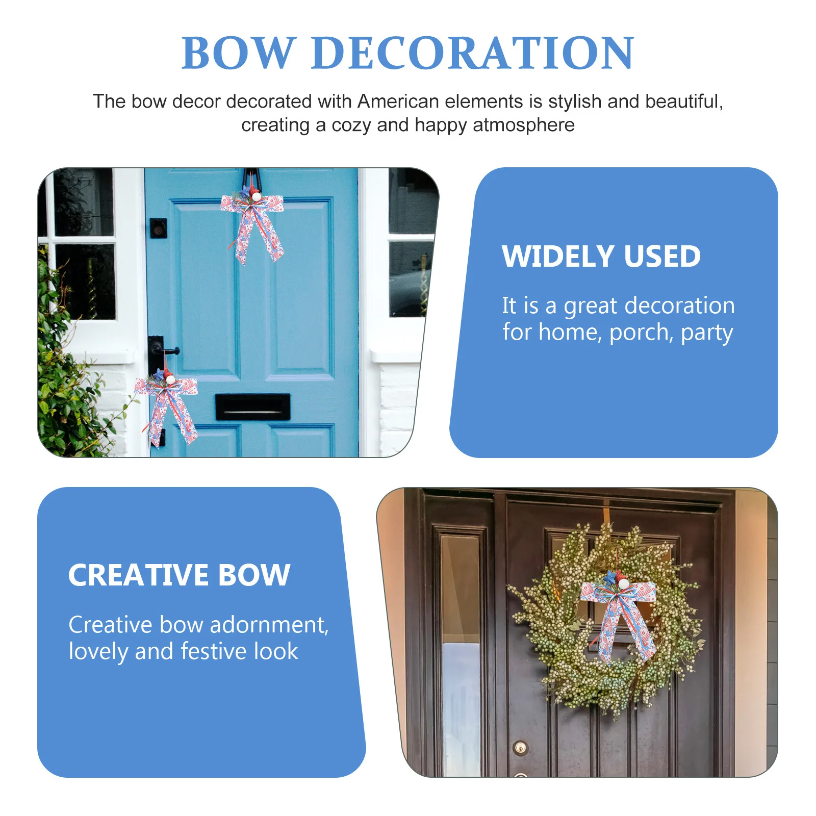 Independence Day Bow Decor American Elements Door Hanging Window Bow Ornament Festival Adornment 4th of July Decoration 
Independence Day Bow Decor American Elements Door Hanging Window Bow Ornament Festival Adornment 4th of July Decoration