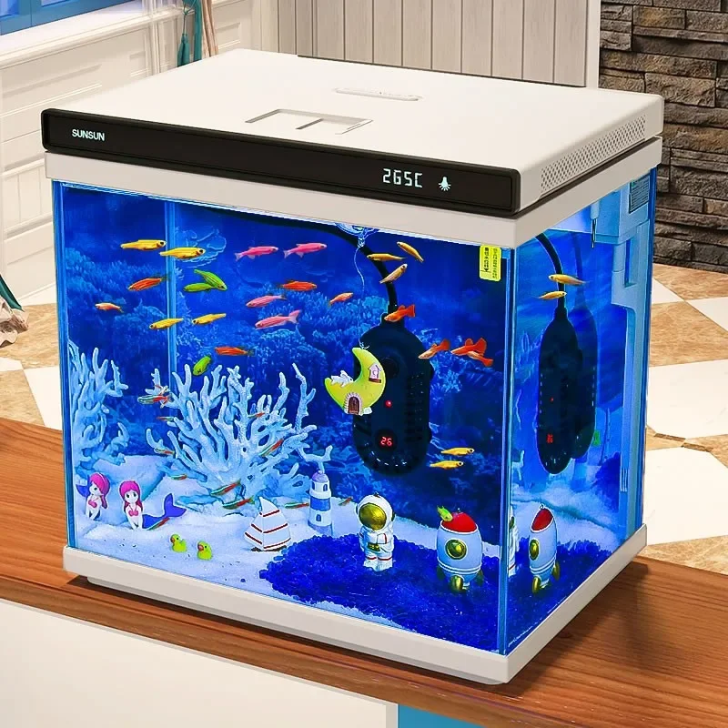 Simple Design Glass Aquariums Modern Desktop Living Room Originality Aquariums Ornamental Tanks Pet Products Acquario
Simple Design Glass Aquariums Modern Desktop Living Room Originality Aquariums Ornamental Tanks Pet Products Acquario