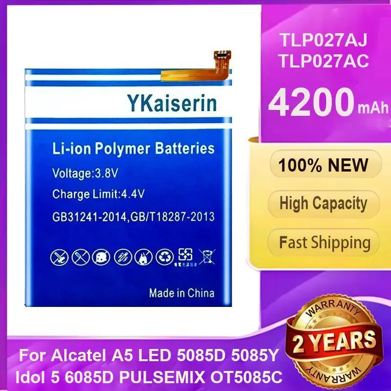 For Alcatel A5 Led 5085D 5085Y Idol 5 6085D Pulsemix OT5085C 4200Mah TLP027AJ TLP027AC Mobile Phone Battery Fast Shipping
For Alcatel A5 Led 5085D 5085Y Idol 5 6085D Pulsemix OT5085C 4200Mah TLP027AJ TLP027AC Mobile Phone Battery Fast Shipping