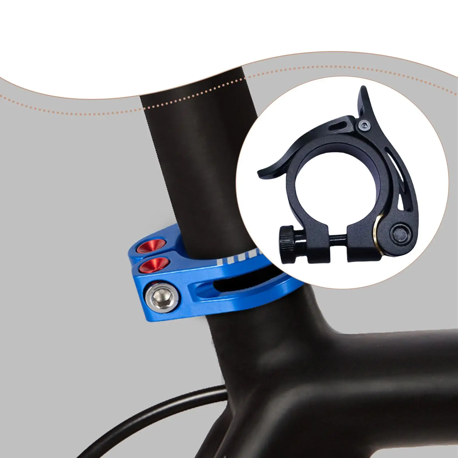 Quick Release Seat Clamp 31.8mm Aluminum Alloy Durable Bicycle Saddle Lock for Mountain Bike and Folding Bike Parts
Quick Release Seat Clamp 31.8mm Aluminum Alloy Durable Bicycle Saddle Lock for Mountain Bike and Folding Bike Parts