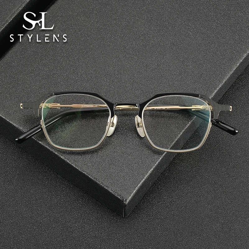 STYLEN Fashion Artistic Pure Titanium Glasses MenWomen Retro Reading Glasses Anti Blue Light Optical Prescription GlassesS-04T
STYLEN Fashion Artistic Pure Titanium Glasses MenWomen Retro Reading Glasses Anti Blue Light Optical Prescription GlassesS-04T