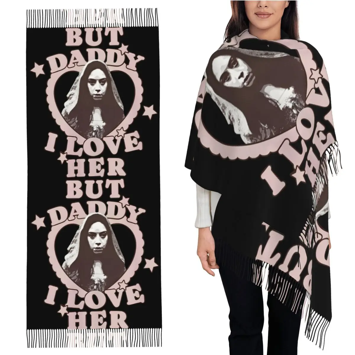 But Daddy I Love Her Aubrey Plaza Is Rio Vidal Шарф Шарфы с кисточками Женские шали и накидки Большая осенне-зимняя шаль
But Daddy I Love Her Aubrey Plaza Is Rio Vidal Шарф Шарфы с кисточками Женские шали и накидки Большая осенне-зимняя шаль