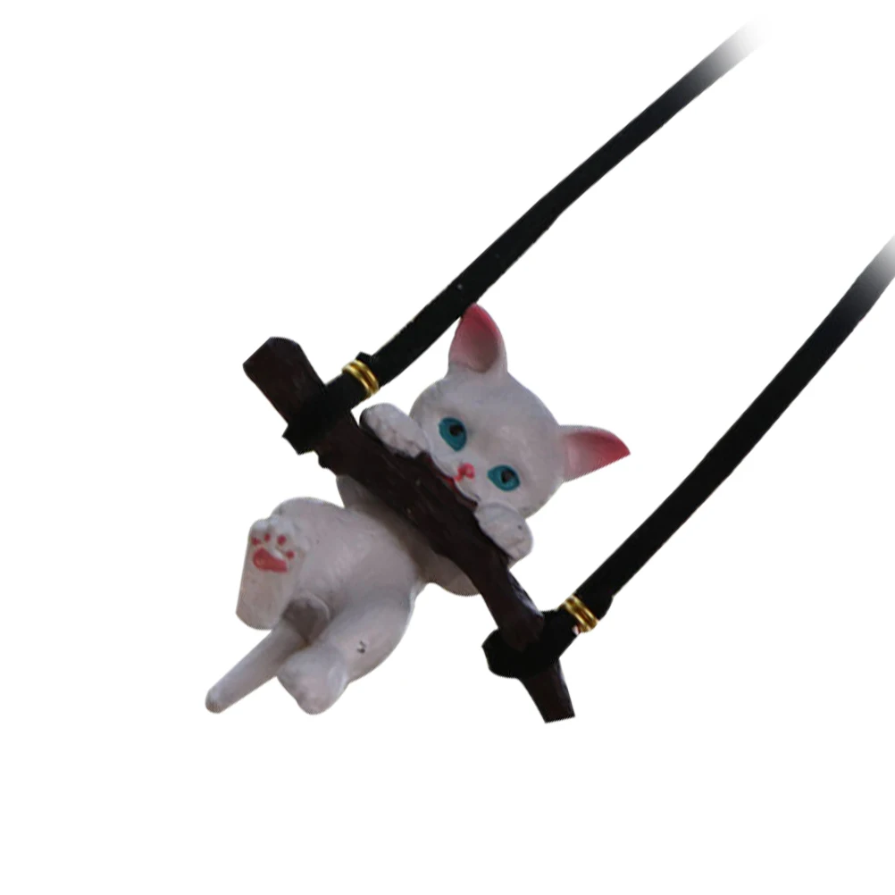 Creative Resin Car Rearview Mirror Swing Cat Kitten Pendant Decor Lovely Vehicle Interior Hanging nament Small Size Practical
Creative Resin Car Rearview Mirror Swing Cat Kitten Pendant Decor Lovely Vehicle Interior Hanging nament Small Size Practical