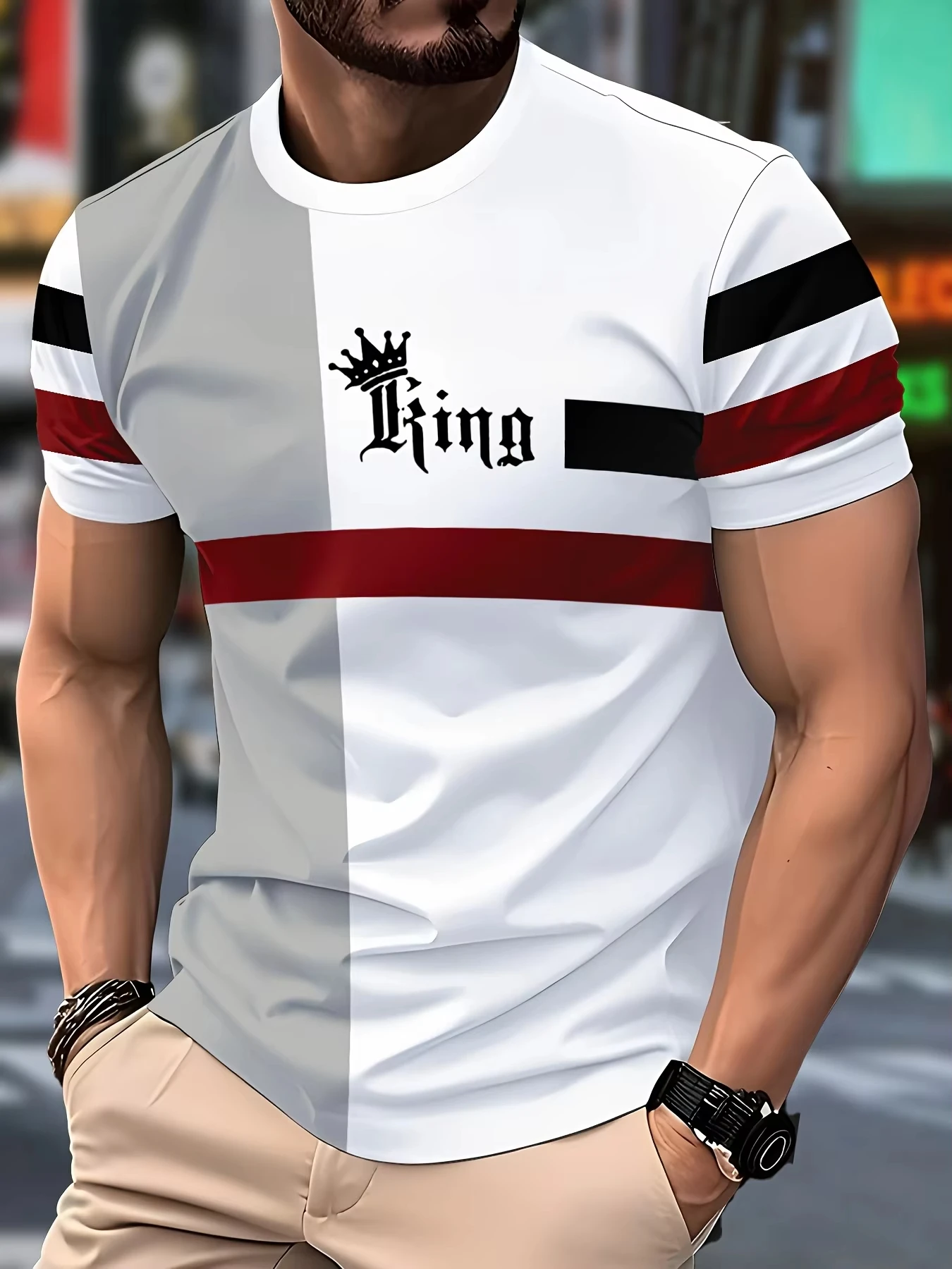 3d Men's Novelty T-Shirt King Color Trend Feature Short Sleeve Digital Print Vintage Feature Men's Short Sleeve Top
3d Men's Novelty T-Shirt King Color Trend Feature Short Sleeve Digital Print Vintage Feature Men's Short Sleeve Top