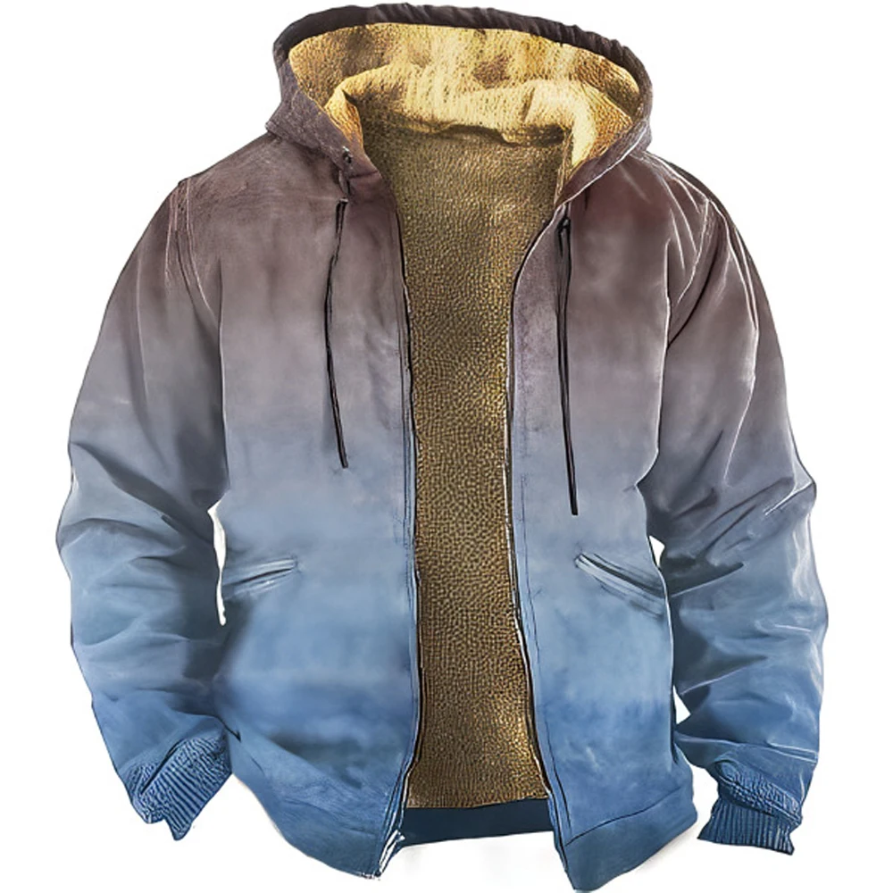 Winter Zip Up Hoodies For Men Fleece Hood Jacket Clothing Gradient Print Sweatshirt Outerwear Streetwear Tracksuit Coat
Winter Zip Up Hoodies For Men Fleece Hood Jacket Clothing Gradient Print Sweatshirt Outerwear Streetwear Tracksuit Coat