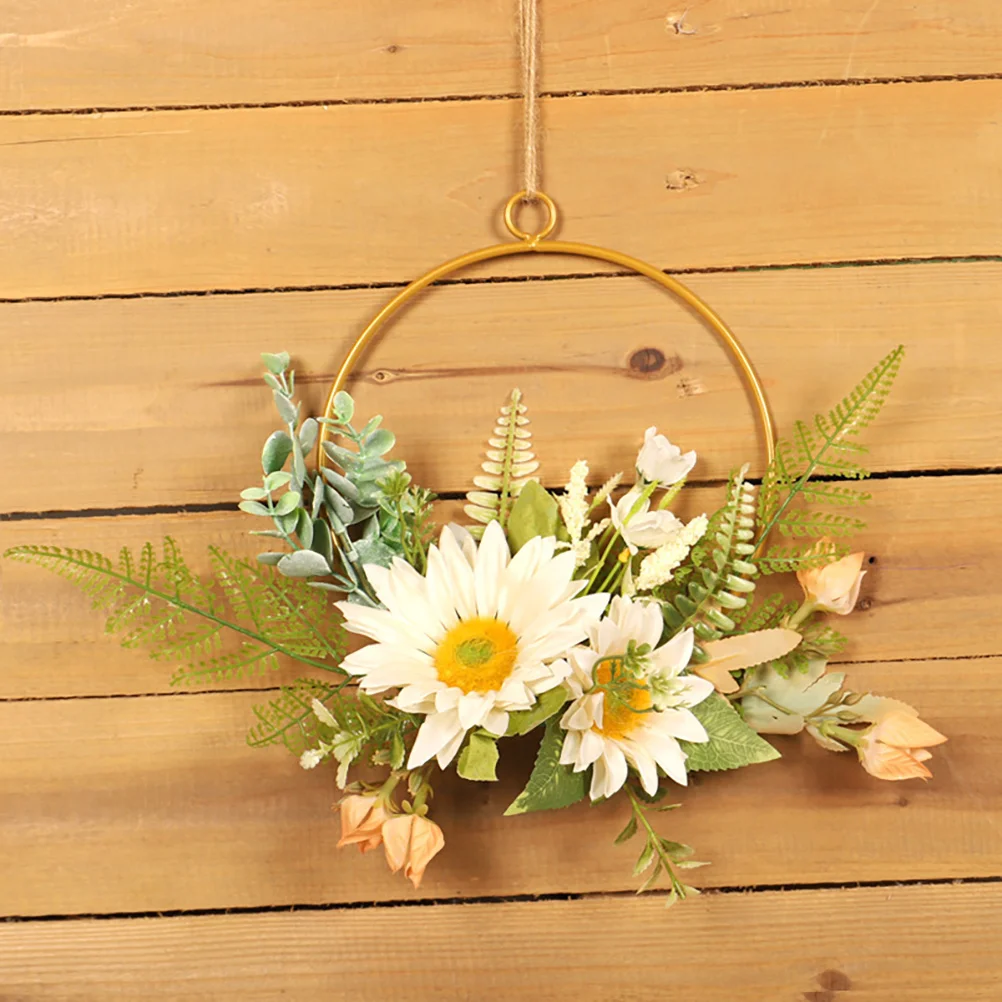1pc Iron Wall Wreath Decorative Doorplate Home Use Festive Garland Artificial Flower Door Hanging Wreath Simulated Adornment
1pc Iron Wall Wreath Decorative Doorplate Home Use Festive Garland Artificial Flower Door Hanging Wreath Simulated Adornment