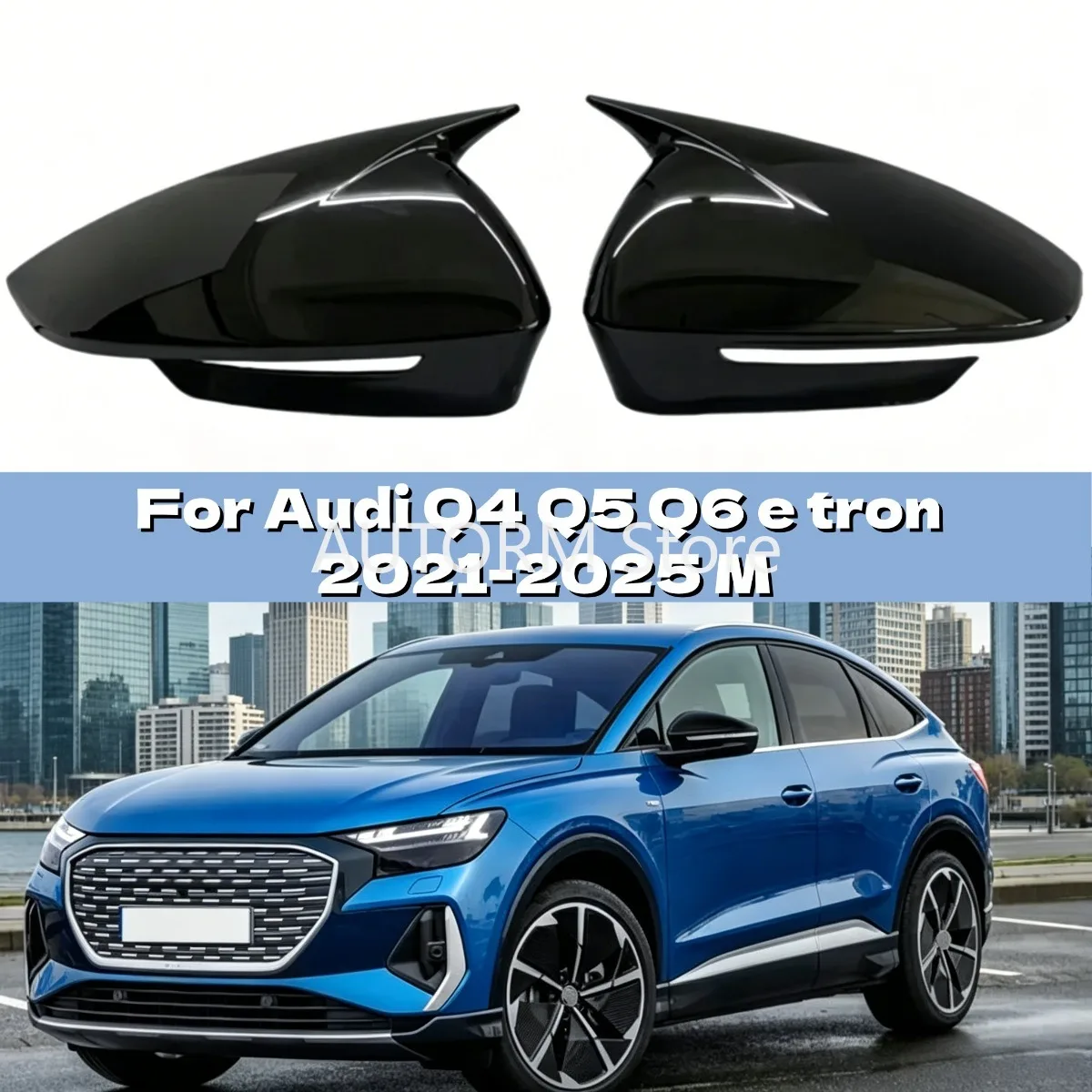 Replacement Car Rearview Mirror Cover For Audi Q4 Q5 Q6 e tron 2021 2022 2023 2024 2025 M Glossy Black/Carbon Look Accessories
Replacement Car Rearview Mirror Cover For Audi Q4 Q5 Q6 e tron 2021 2022 2023 2024 2025 M Glossy Black/Carbon Look Accessories