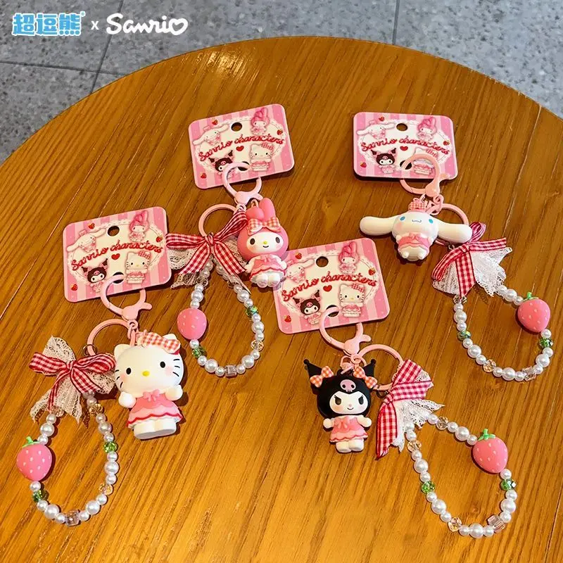 Оригинальный брелок Sanrio Cinnamoroll в клубничную клетку, плюшевая кукла-подвеска My Melody для рюкзака, милый подарок в виде плюшевой куклы
Оригинальный брелок Sanrio Cinnamoroll в клубничную клетку, плюшевая кукла-подвеска My Melody для рюкзака, милый подарок в виде плюшевой куклы