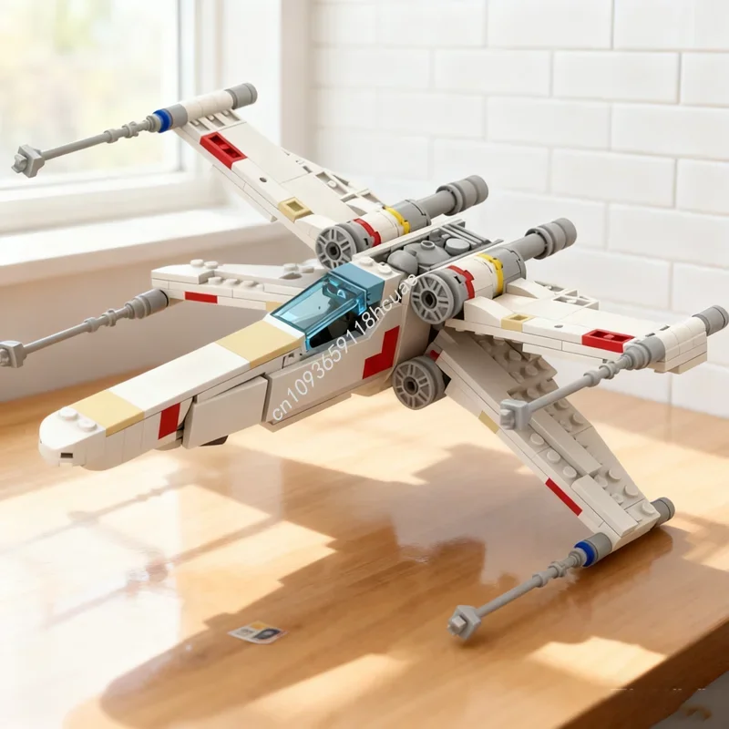 479 деталей MOC Rebel X Starfighter: Микрофигурки, масштабная модель звездолета, конструктор, креативные игрушки, кирпичики, подарок на Рождество и День рождения для детей
479 деталей MOC Rebel X Starfighter: Микрофигурки, масштабная модель звездолета, конструктор, креативные игрушки, кирпичики, подарок на Рождество и День рождения для детей