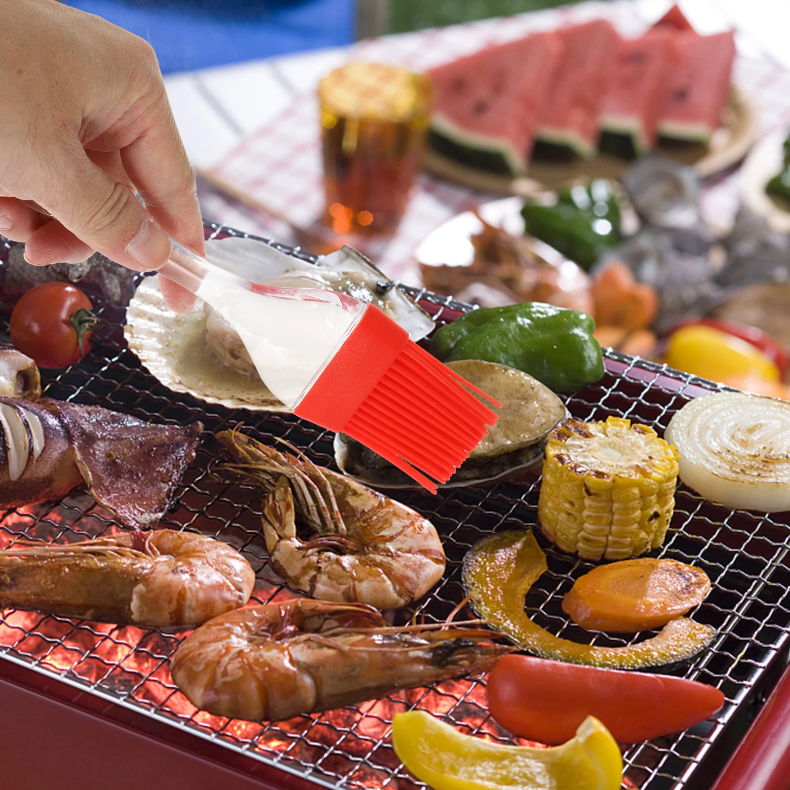 4pcs BBQ Brush Oil Scraper Silicone Basting Tool Spatula Kitchen Cooking Baking Butter Utensil Portable Safe NonScratch
4pcs BBQ Brush Oil Scraper Silicone Basting Tool Spatula Kitchen Cooking Baking Butter Utensil Portable Safe NonScratch