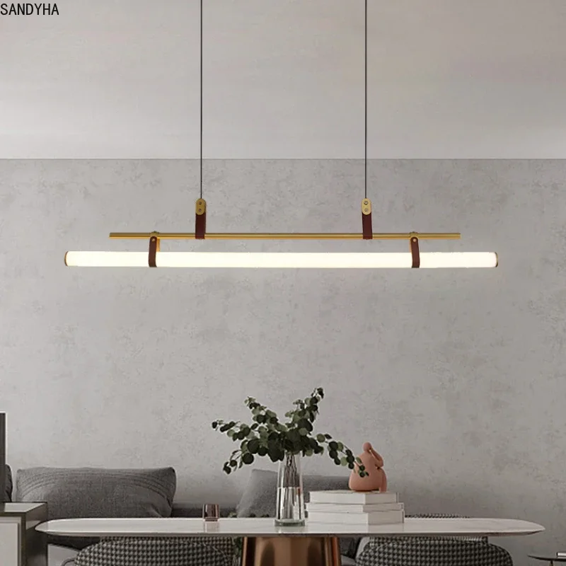 SANDYHA Nordic Simple Strip Acrylic LED Chandelier Modern Hanging Lamps for Living Room Dining Table Bedroom Home Decoration
SANDYHA Nordic Simple Strip Acrylic LED Chandelier Modern Hanging Lamps for Living Room Dining Table Bedroom Home Decoration