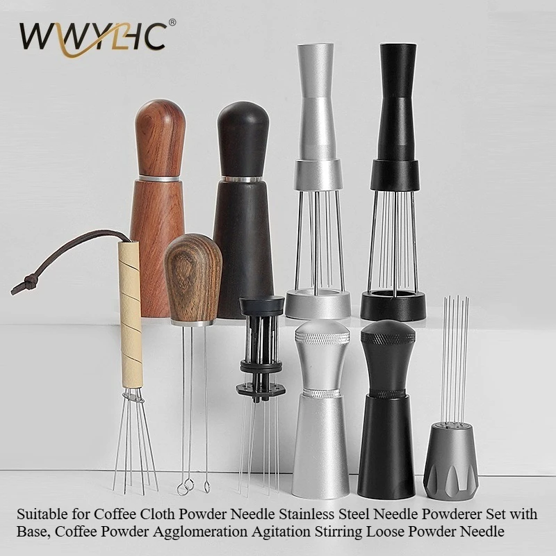 Suitable for Coffee Cloth Powder Needle Stainless Steel Set with Base, Clumping Stirring Loosening
Suitable for Coffee Cloth Powder Needle Stainless Steel Set with Base, Clumping Stirring Loosening