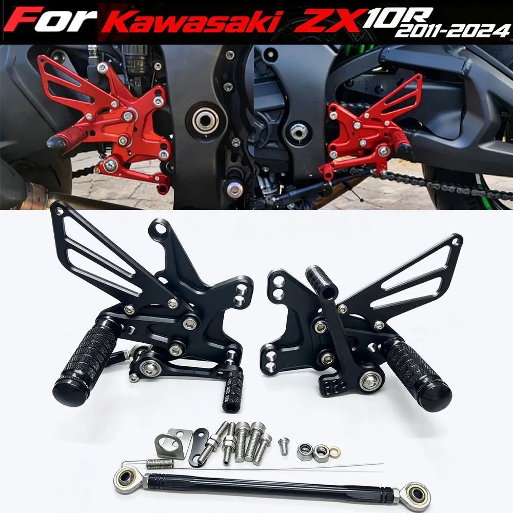 For Kawasaki ZX10R ZX 10R ZX-10R 2011-2020 2021 2022 2023 2024 Motorcycle CNC Adjustable Rear Sets Footrests Foot Peg Rearset
For Kawasaki ZX10R ZX 10R ZX-10R 2011-2020 2021 2022 2023 2024 Motorcycle CNC Adjustable Rear Sets Footrests Foot Peg Rearset