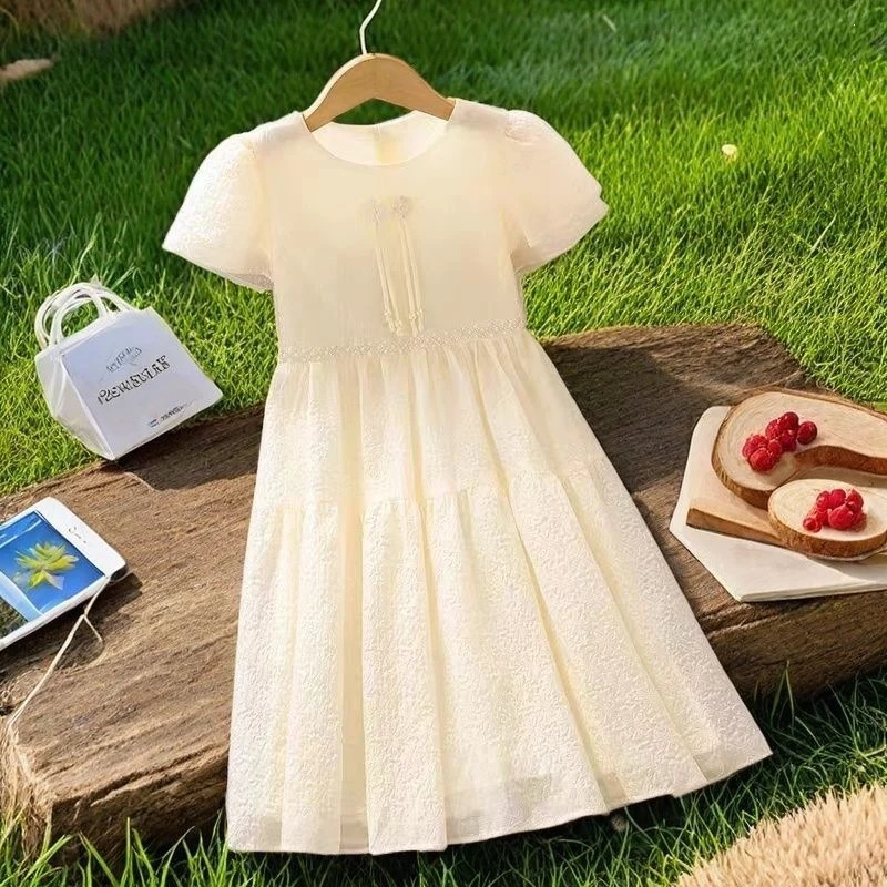 Popular new children's white princess dress for girls, trendy and super cute summer dress for older girls
Popular new children's white princess dress for girls, trendy and super cute summer dress for older girls