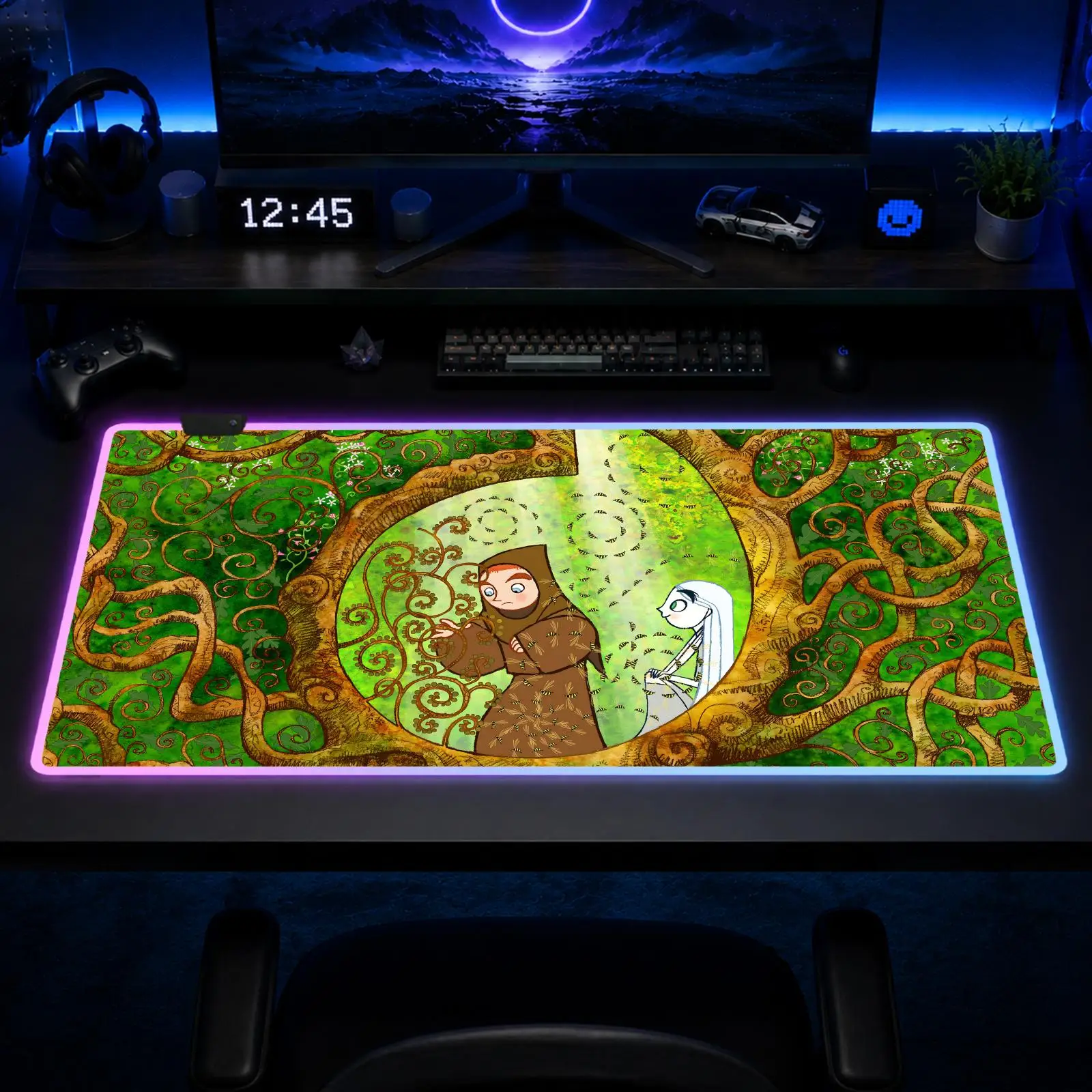 The Secret of Kells Mouse Pad Gaming Anime Mouse Pad XXL RGB Desk Mats LED Table Pads Backlit Rubber Desktop
The Secret of Kells Mouse Pad Gaming Anime Mouse Pad XXL RGB Desk Mats LED Table Pads Backlit Rubber Desktop
