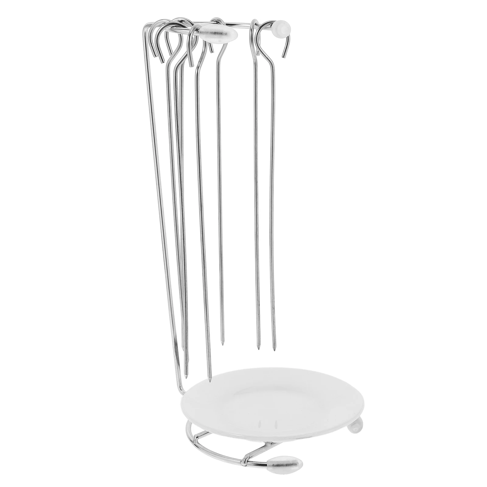 Stainless Steel Kebab Hanger BBQ Skewer Holder Grill Food Rack for Grilling Meat Versatile Use Even Heat Distribution
Stainless Steel Kebab Hanger BBQ Skewer Holder Grill Food Rack for Grilling Meat Versatile Use Even Heat Distribution